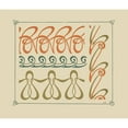 thumbnail image 2 of Maurice Pillard Verneuil 17x15 Gold Ornate Wood Frame and Double Matted Museum Art Print Titled - Abstract Design Based on Curvilinear Shapes (1900), 2 of 4