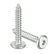 M3 x 20mm (50 Pack) 304 Stainless Steel Flat Round Socket Head Wood Screws