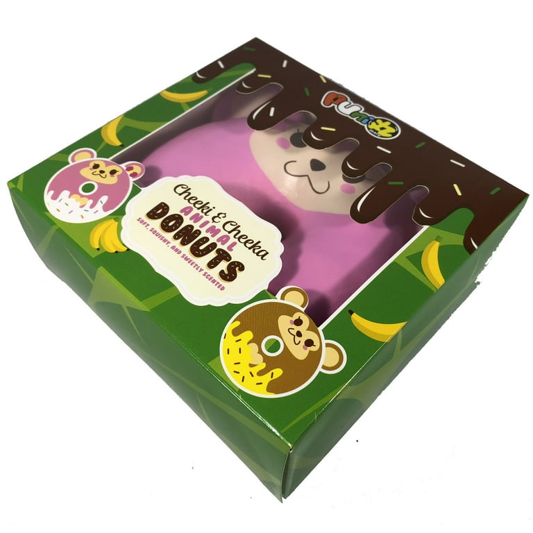 Puni Maru Animal Donut Squishy Featuring Cheeki, Cheeka and