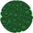 thumbnail image 1 of Ahgly Company Machine Washable Indoor Round Transitional Deep Emerald Green Area Rugs, 7' Round, 1 of 7