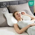 thumbnail image 2 of EDX Almohada Cervical, Alivia dolor de cuello and hombros, memory foam ergonómica, diseño hueco transpirable, ideal para dormir de lado, color blanco, 2 of 7