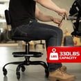 thumbnail image 3 of Taburete de taller FREEKYROCK con altura ajustable y asiento giratorio, 3 of 9
