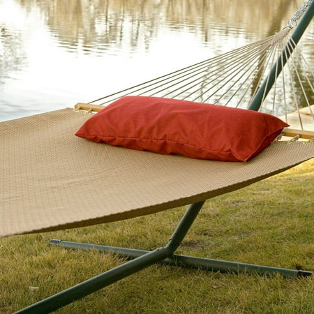Duracord Quick Dry Hammock - Twin Oaks Poolside Sunbrella Quick Dry Double Hammock with Stand