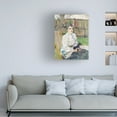 thumbnail image 3 of Trademark Fine Art Pictufy Lady With a Dog 1891 Canvas Wall Art, 3 of 4