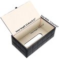 thumbnail image 3 of Funda para caja de soporte de papel de seda rectangular de cuero sintético para el hogar y la oficina, 3 of 5