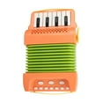 thumbnail image 2 of Acordeón de piano Hugo 10 teclas y 8 bajos Naranja, 2 of 10