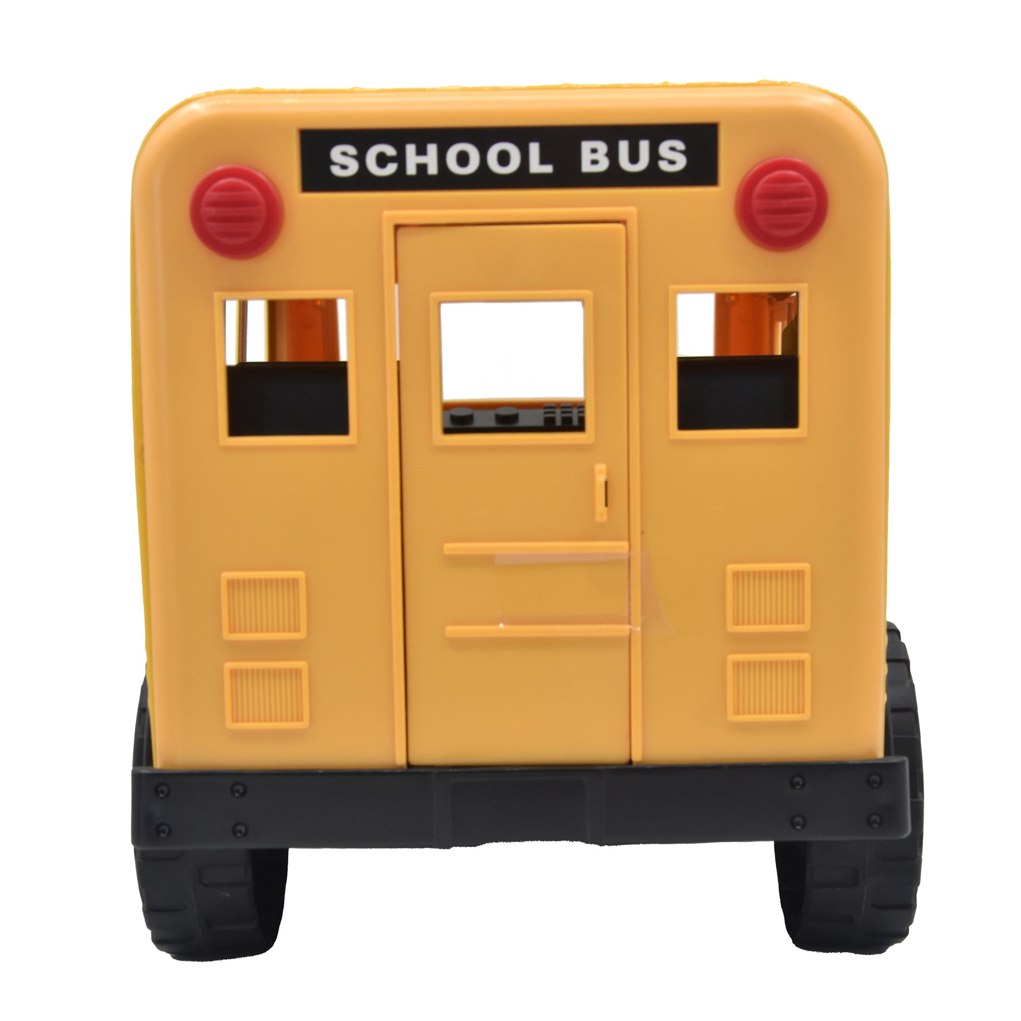 Mighty Wheels 16" Yellow School Bus Toy with Opening Doors