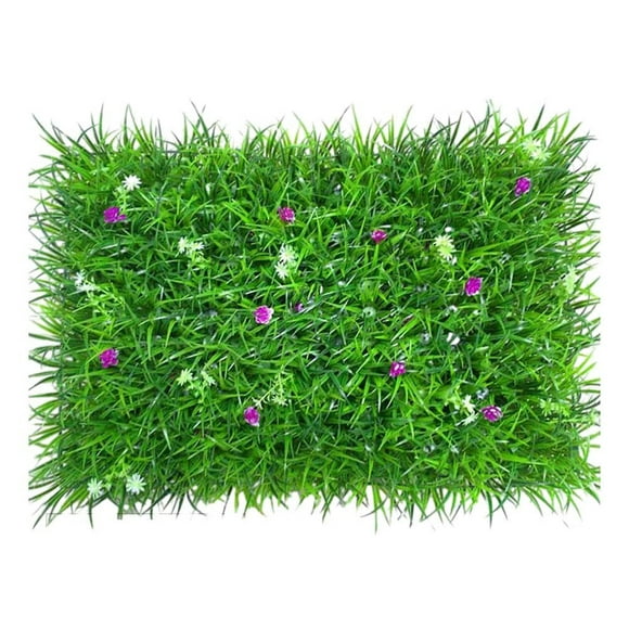 Artificial Green Grass Square Plastic Lawn Plant Home Wall Decoration
