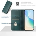 thumbnail image 5 of Allytechgroup for Samsung Galaxy S25 Plus/S25+ Case Folio Stand RFID Blocking [Compatible with MagSafe] Magnetic Wallet Cover with Card Holder/Pockets/ PU Leather Soft TPU Shockproof Cover, Darkgreen, 5 of 16
