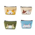 thumbnail image 3 of Cat Printed Coin Purses Cartoon Animal Mini Money Bag Card Holder Key Bag Small Wallets, 3 of 8