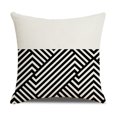 thumbnail image 4 of PEACNNG Black Throw Pillow 18x18 Set of 4 Farmhouse Pillow Covers Geometric Lattice Decorations Home Sweet Home Linen Cushion Case Gifts for Home Decor Couch Bed Living Room Pillowcases, 4 of 5