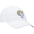thumbnail image 3 of Men's '47 White Los Angeles Rams Logo Clean Up Adjustable Hat, 3 of 4