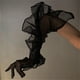 thumbnail image 4 of M Guantes largos de encaje con volantes para mujer, guantes de tul, disfraz de fiesta de boda Lolita, 4 of 5