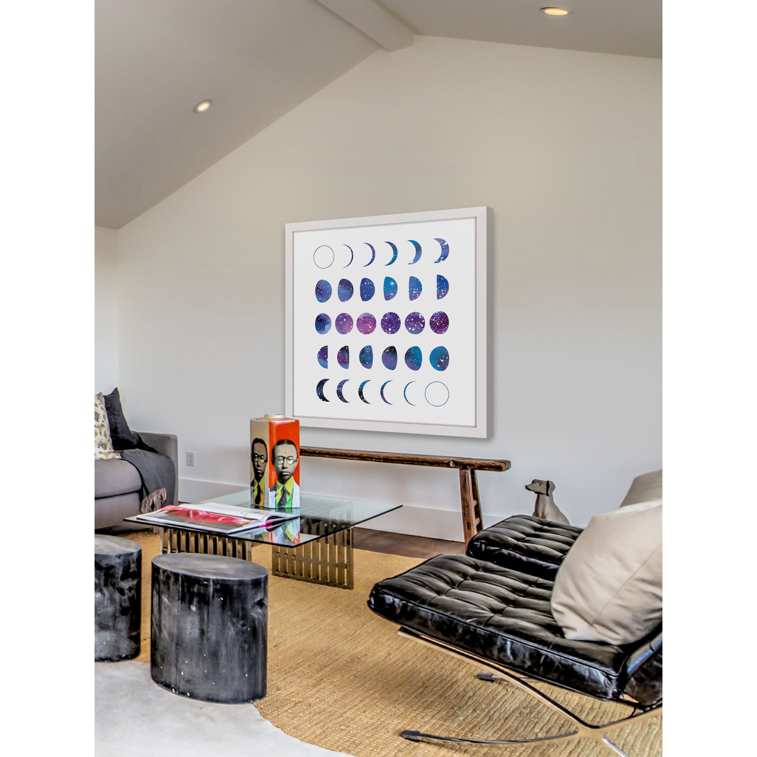 Marmont Hill "Moon Phases 2" by Shayna Pitch Framed Painting Print