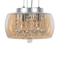 thumbnail image 2 of Lampara Colgante Iluminacion Luz Vic Cristal Bronce, 2 of 5