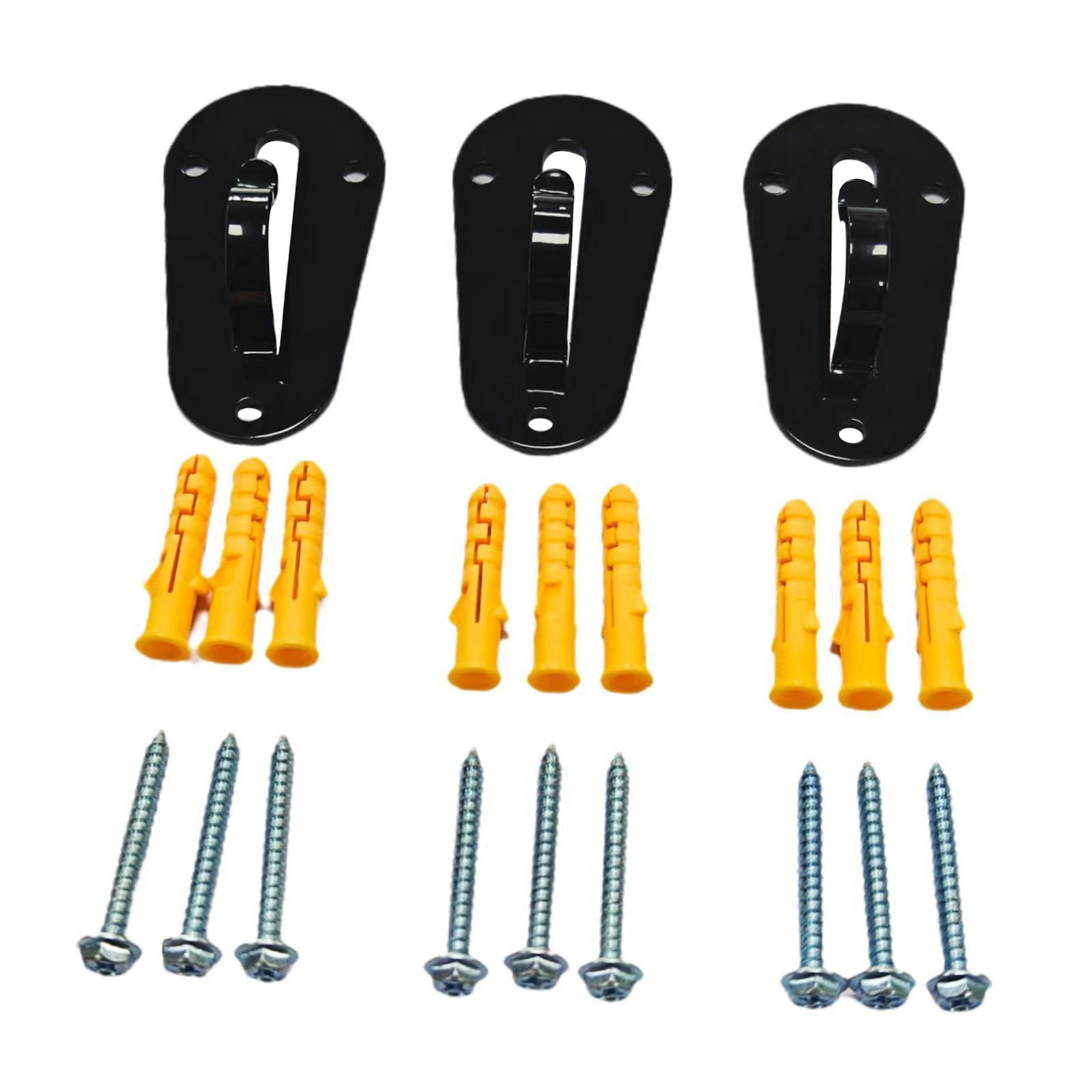 DimyFew 3 Pieces Wall Mount Workout Anchors for Strength Training Resistance Bands Body