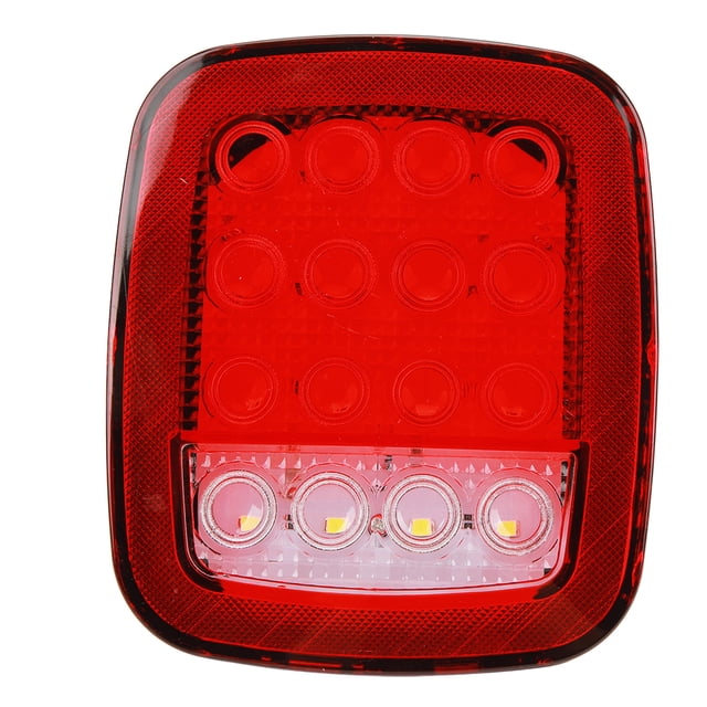 Luces de freno para remolque 16 luces LED lentes rojas y blancas luces traseras para remolque multifuncionales para camionetas remolques ANGGREK Otros