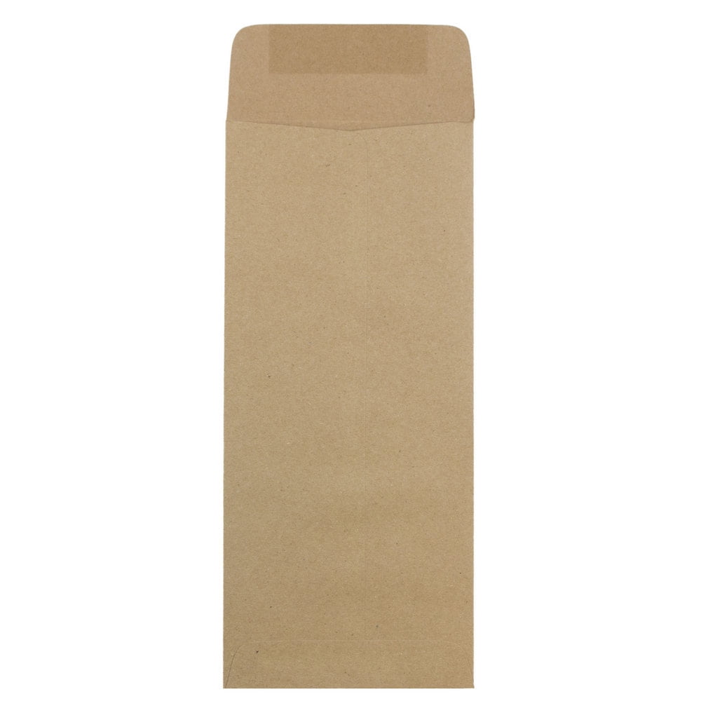 JAM #14 Policy Envelopes, 5x11.5, 1000/Carton, Brown Kraft Recycled