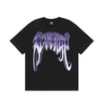 thumbnail image 2 of Revenge-Camiseta de manga corta para hombre y mujer, camisa holgada con patrón de cabeza de calavera rota, Algodón puro, Sa, 20231, 2 of 5