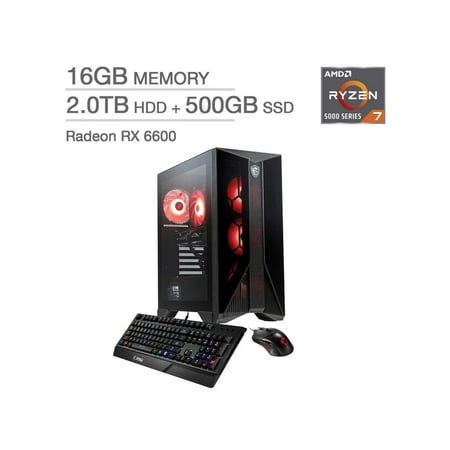 MSI Aegis ZS Gaming Desktop - AMD Ryzen R7-5700G - AMD Radeon RX 6600 - Windows 11 5DQ-274US PC Computer