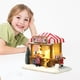 thumbnail image 4 of Mini casa de nieve navideña de resina vintage, edificios coleccionables navideños iluminados , colección de decoración navideña de para el Hugo Casa de miniaturas de resina, 4 of 9