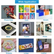 Small UV Printer Machine, A4 UV Flatbed Printer with White Ink Circulation System