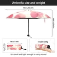 thumbnail image 3 of Cherry Blossoms Umbrellas for Sun Auto Open Close UV50+ Waterproof 5-Fold Compact Fiberglass Frame, 3 of 6