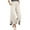 Beige, variant on ZZwxWA Cotton and Linen Casual Pants for Women, Thin Retro Ethnic Style Embroidered Wide-Leg Pants, Slimming