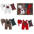 thumbnail image 2 of Infant Photography Props Suspender Pants Soft Beanie Cap Baby Photo Suit Photoshooting Props Pillow Newborn Shower Gift White, 2 of 5