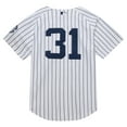 thumbnail image 3 of Men's Mitchell & Ness Ichiro Suzuki White New York Yankees 2014 Cooperstown Collection Authentic Throwback Jersey, 3 of 5