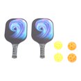 thumbnail image 4 of Racket Set, Intuitive Comfortable Grip  Paddles  for Indoor Training for Competition, 4 of 7