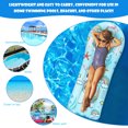 thumbnail image 4 of PVC Inflat Air Mattress Comfortable Water Floating Bed Portable Durable Smooth Multifunctional Swimming Pool Accessories Pink, 4 of 6