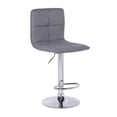 thumbnail image 1 of Take Me Home Grey Fabric Upholstered Adjustable Stool for Dining Area, 1 of 3