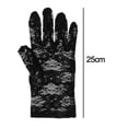 thumbnail image 2 of Guantes de encaje para mujer, guantes para fiesta de té, guantes cortos de cortesía, guantes de novia vintage con flores para mujer, cena de boda, 2 of 5