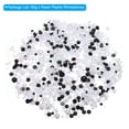 thumbnail image 3 of Flatback Pearls and Rhinestone 3-10mm, Mixed Size Pearls Rhinestone for Face Nail Art DIY, Mixed Black WHite 60g, 3 of 6