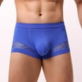 thumbnail image 1 of Ropa Interior Para Hombre, Calzoncillos De Nailon Con Empalme De Malla, Cintura Media, Algodón Transpirable, Para Jóvenes., 1 of 8