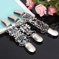 thumbnail image 6 of 3 Pack Hollow Shiny Floral Cardigan Clips Collar Clips for Women Sweater Shirt Shawl Cardigan Bound Buckle Cape Clips Wom, 6 of 9