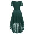 thumbnail image 4 of WEAIXIMIUNG Robes Tendance pour Invitées de Mariage pour Femmes Printemps 2024 Grande Taille Robe Épaules Dénudées Asymétrique Robe de Cocktail de Mariage Rouge P, 4 of 4