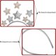 thumbnail image 3 of Diadema de flor de pascua, estrellas brillantes, diadema plateada y dorada para mujeres, niñas, accesorios para el cabello navideños, diadema para fiestas, cumpleaños, festivales, 3 of 5