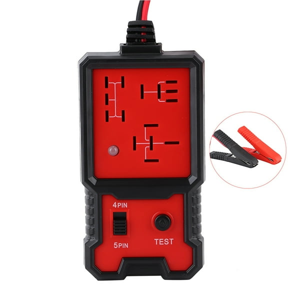 MAYUJIAA Portable 12V Car Relay Tester 4-Pin 5-Pin LED Display Diagnostic Tools for Auto Repairing QM321-41181