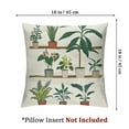 thumbnail image 4 of Geranium Pillow Sham, Botanical Theme with Aloe Indoor Houseplants Spider Plant Dragon Tree Calathea, Decorative Standard King Size Printed Pillowcase, , Multicolor, 4 of 7