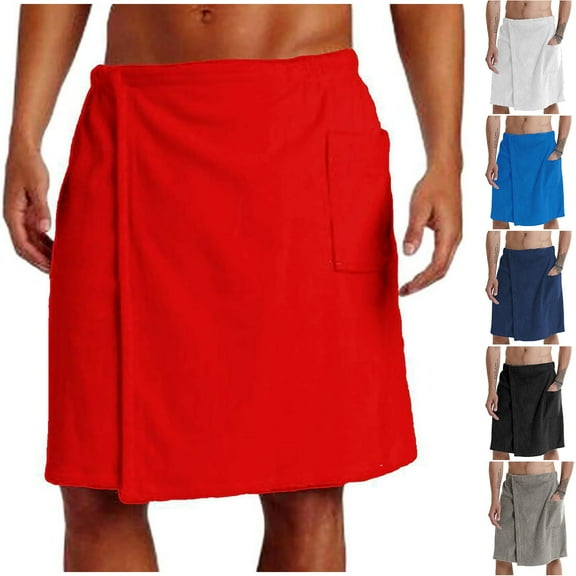 Miluxas Men’s Bath Wrap , Body Towels for Shower,Sauna Towels, Mens Wrap Around Towel Bath Towel