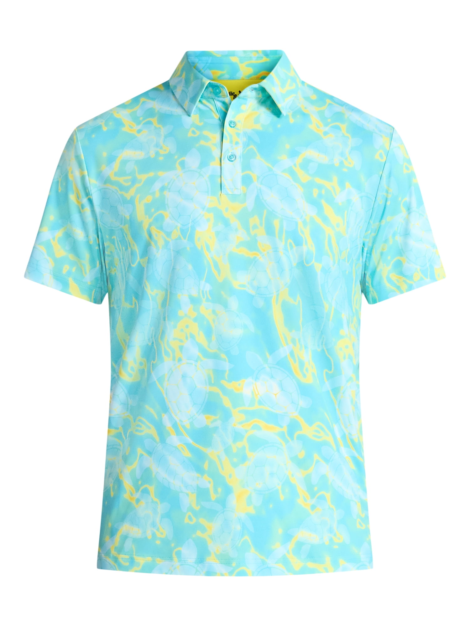 Birdie Bound Men's and Big & Tall Men's Novelty Print Golf Polo Shirt, Sizes XS-4XLT