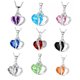 thumbnail image 4 of Minnieouse Mujeres Niñas Zircon Corazón Colgante Clavícula Suéteres Collar Aleación Collar Ajustable Decoración Joyería Ropa, zapatos y accesorios Miscelánea circón plateado y rosa, 4 of 6