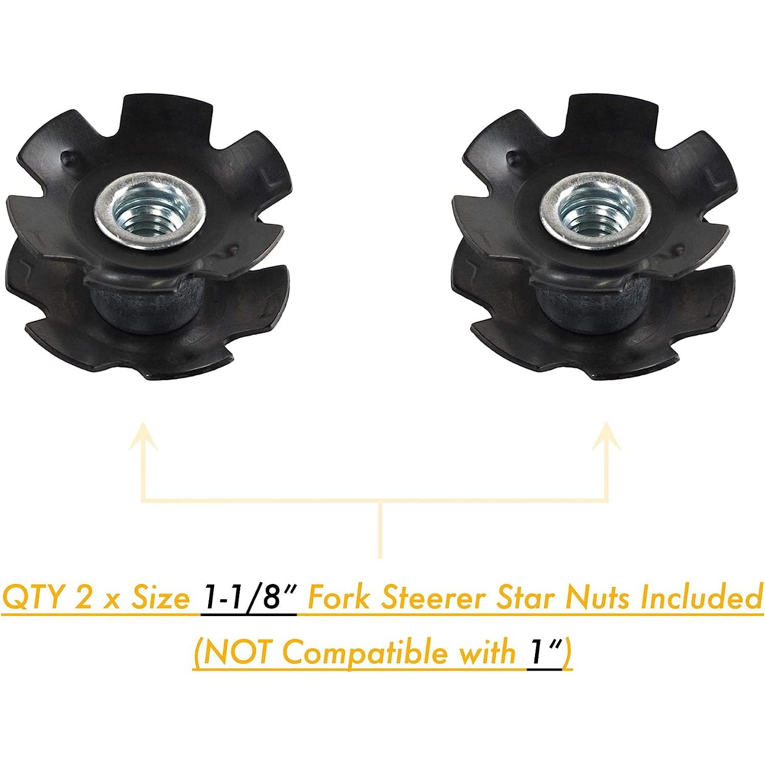 Bike Fork Star Nut Setting Installer Install Tool with 2 Free Star Nuts