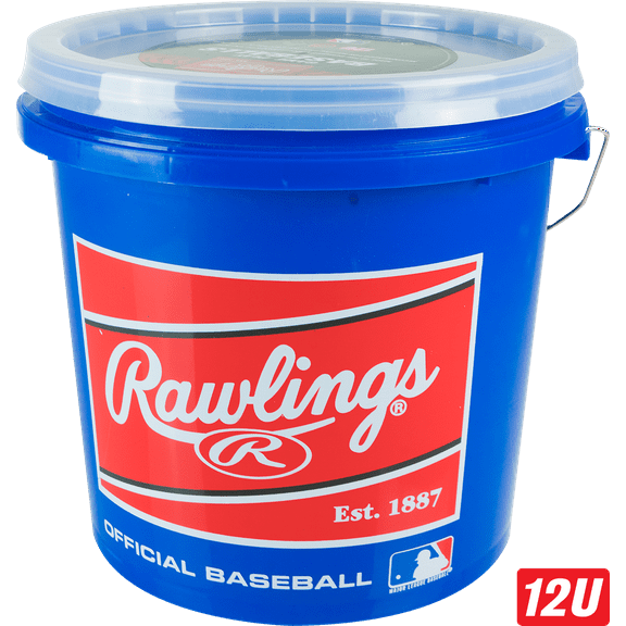 Rawlings | Game Use Baseballs | Youth/12U | Game/Practice Use | Bucket | 24 Count