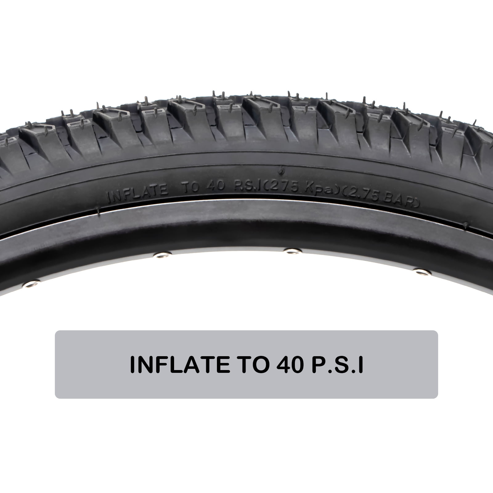MOHEGIA Mountain Bike Replacement Tire : 26x2.125 inch (56-559mm) Puncture-Resistant Folding Bicycle Tire for MTB Dirt Offroad Cycling