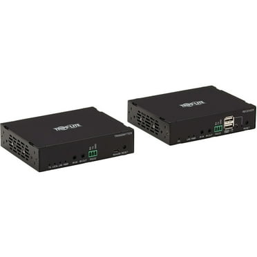 Tripp Lite by Eaton HDMI over Cat6 Extender Kit with Power over Cable - 4K 60 Hz 4:4:4 328 ft. (100 m) - 2 Input Device - 1 Output Device - 328 ft Range - 2 x Network (RJ-45) - 3 x USB - 1 x HDMI I...