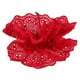 thumbnail image 5 of Coleteros rojos de doble capa con encaje, bandas elásticas para el pelo, coleteros para mujeres y niñas, coletas y recogidos con estilo., 5 of 6