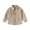 Khaki, variant on TIREOW Girls and Boys Corduroy Shirts Jackets Collared Button Front Solid Color Shirts Coat Spring Autumn Casual Shirts Top